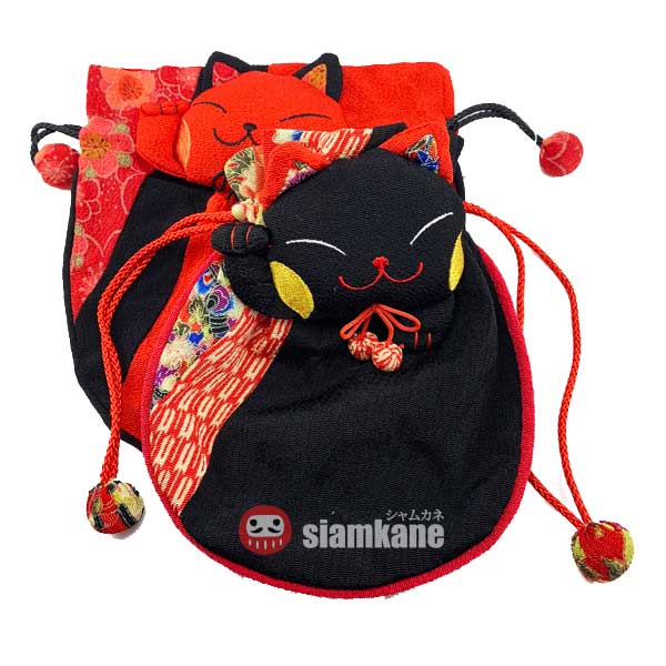ถุงผ้าแมวกวักญี่ปุ่น กระเป๋าผ้าญี่ปุ่น3
