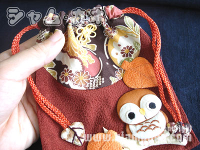 ถุงผ้านกฮูกเหลี่ยม กระเป๋าผ้าญี่ปุ่น - Image 4