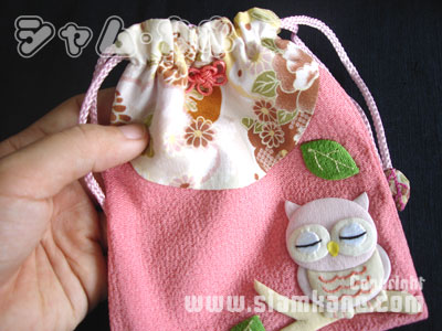 ถุงผ้านกฮูกเหลี่ยม กระเป๋าผ้าญี่ปุ่น - Image 6
