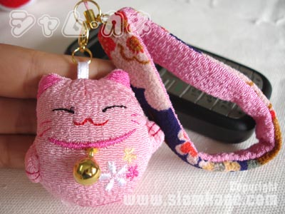 แมวกวัก อ้วน ผ้าญี่ปุ่น - Image 5