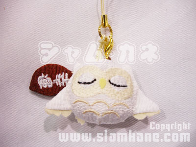 นกฮูก นำโชค ตัวแบน ห้อยโทรศัพท์ - Image 7