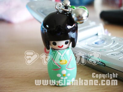 โคเคชิ กลาง ตุ๊กตาแห่งความสุข  ห้อยโทรศัพท์ - Image 5