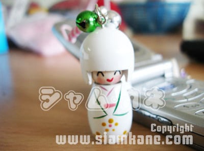 โคเคชิ กลาง ตุ๊กตาแห่งความสุข  ห้อยโทรศัพท์ - Image 9