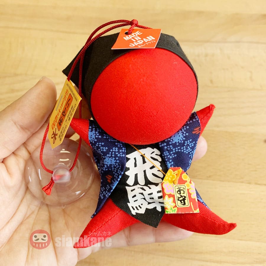 Sarubobo L จุกติดกระจก เครื่องรางญี่ปุ่น