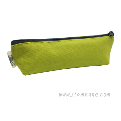 Midori ซิปไนล่อน ใส่เครื่องเขียน สีเขียวตอง