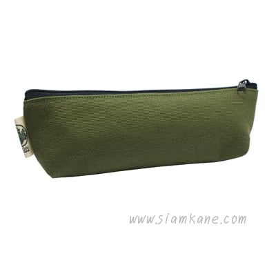 Midori ซิปไนล่อน ใส่เครื่องเขียน สีเขียวขี้ม้า