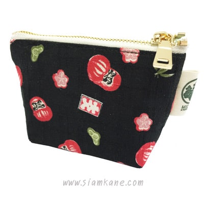 Midori ซิปเหล็กใส่เหรียญ glsip drmM bk1
