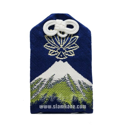 เครื่องรางญี่ปุ่น โชคดี Lucky Omamori จากศาลเจ้า Komitake น้ำเงิน