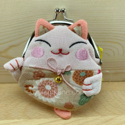 กระเป๋าผ้ากิโมโน กระเป๋าผ้าญี่ปุ่น คลิปแมวโอรส ชองฝากจากญี่ปุ่น
