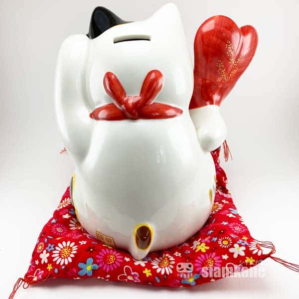 แมวกวักนำโชค สูง 20CM ถือพัด  เครื่องรางญี่ปุ่น - Image 2