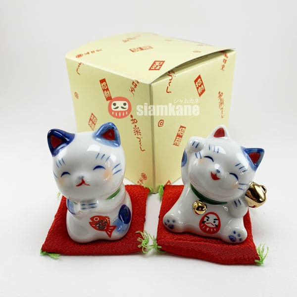 Shiawase แมวกวักนำโชค 7782 ท่าไหว้  เครื่องรางญี่ปุ่น - Image 3