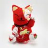 แมวกวักนำโชค ตุ๊กตาแมวเล็ก ผ้าญี่ปุ่น สีแดง