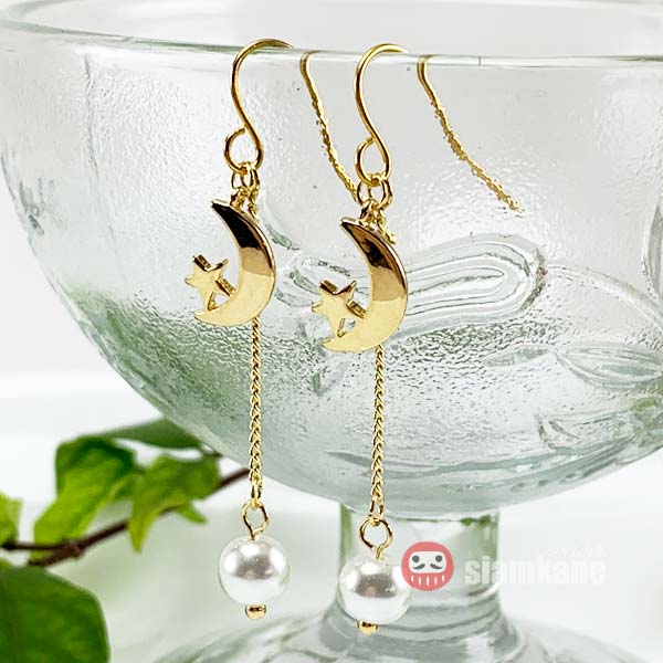 Moon Star Rabbit Earring