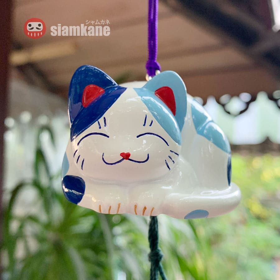 Furin กระดิ่งลมญี่ปุ่น เรียกโชคลาภ รุ่นแมวกวักมั่งมีศรีสุข