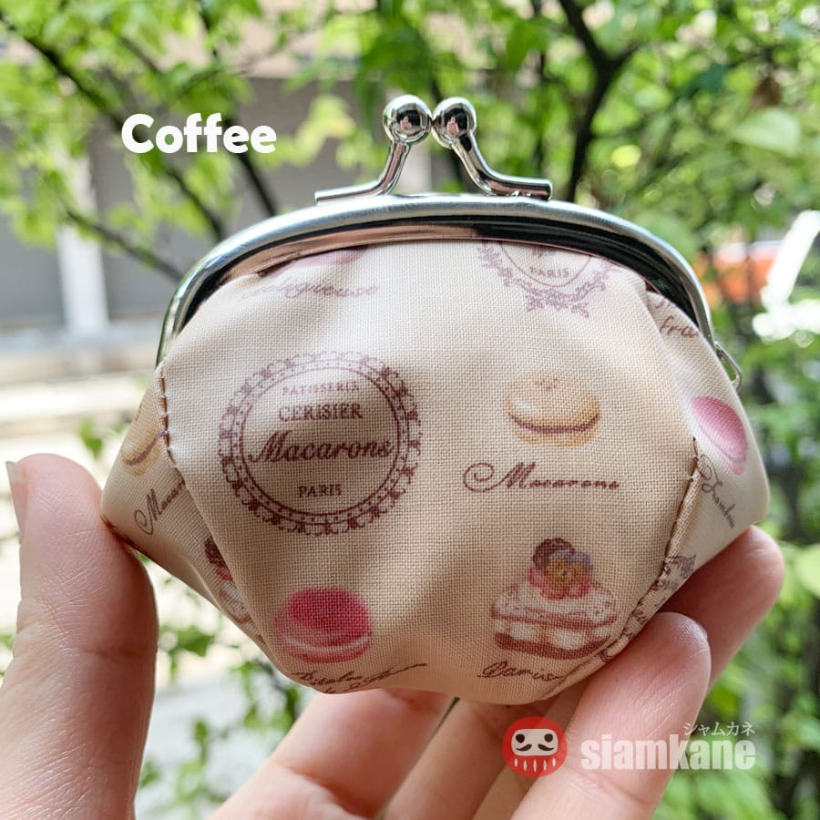 Midori Clip M Macarons Collection กระเป๋าผ้าญี่ปุ่น กันน้ำ coffee