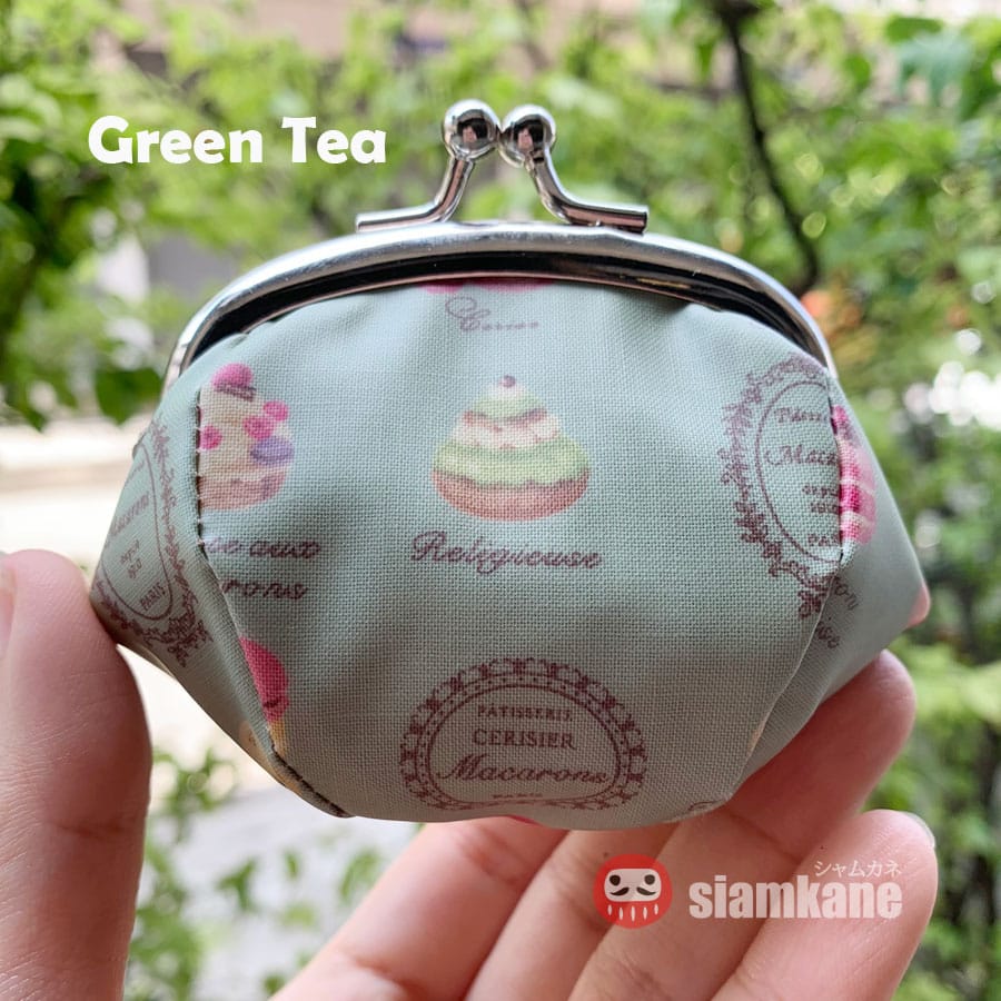 Midori Clip M Macarons Collection กระเป๋าผ้าญี่ปุ่น กันน้ำ green tea