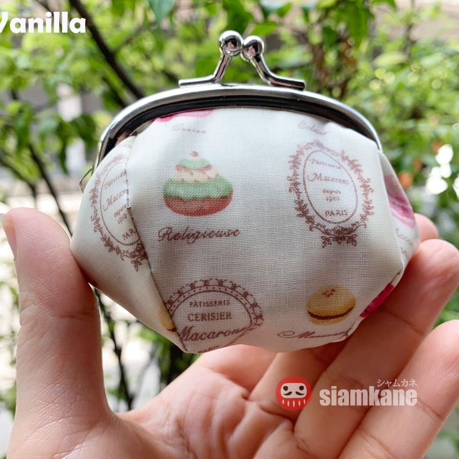Midori Clip M Macarons Collection กระเป๋าผ้าญี่ปุ่น กันน้ำ vanilla