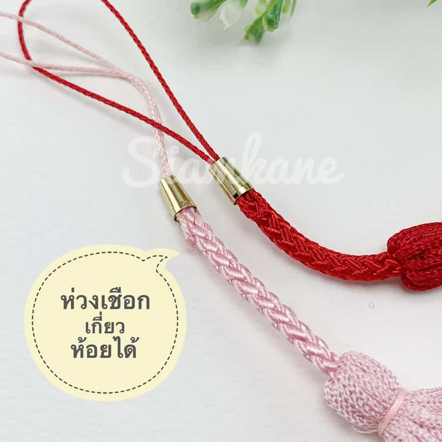 Strap DIY S04 เชือกห้อยโทรศัพท์ ไหมญี่ปุ่น รุ่นพู่ - Image 2
