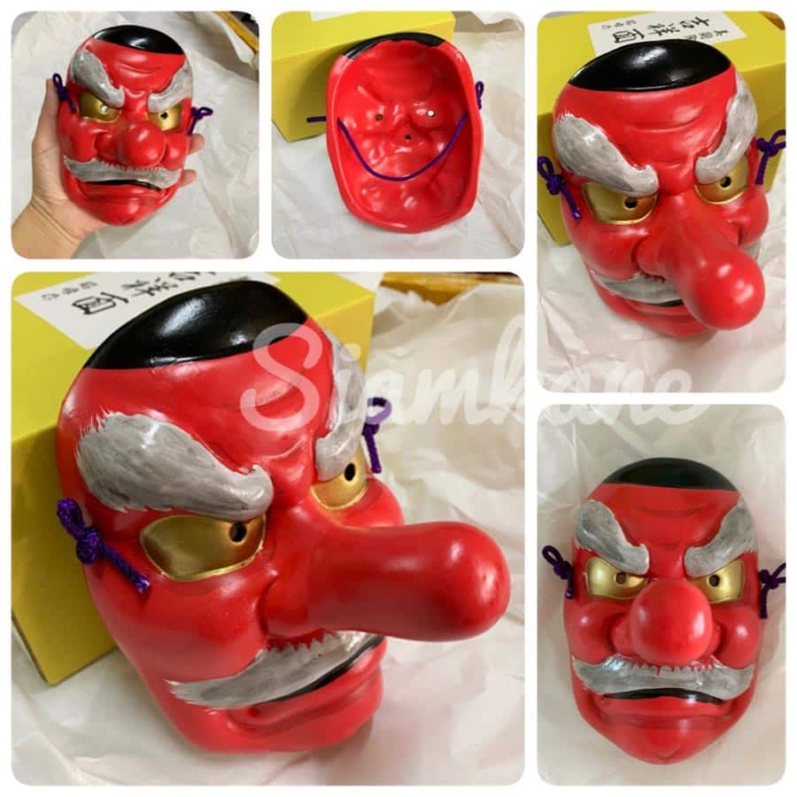 หน้ากากเทพญี่ปุ่น เทนงุ Tengu เทพขับไล่สิ่งชั่วร้าย2