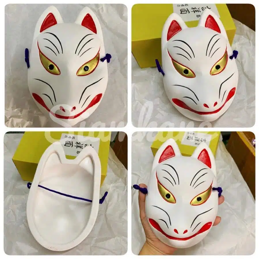 หน้ากากเทพญี่ปุ่น เทพจิ้งจอก Kitsune เทพปกป้องคุ้มครอง อุดมสมบูรณ์2
