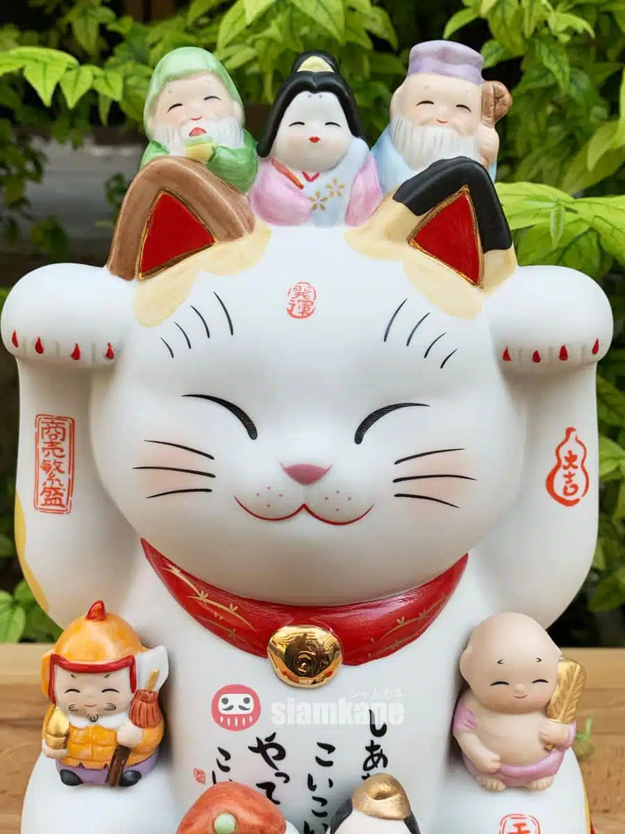Shiawase 7601 แมวกวักนำโชค แมวเทพญี่ปุ่น7เซียน สูง 23.5cm - Image 3