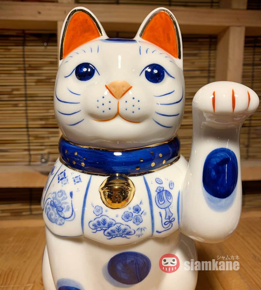 Shiawase 7683 แมวกวักนำโชค กวักซ้าย สูง 21.5cm เครื่องรางญี่ปุ่น - Image 2