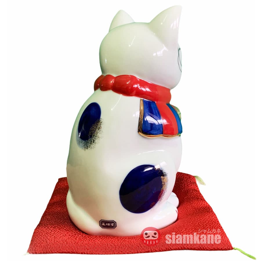 Shiawase 7753 แมวกวักนำโชค กวักซ้าย รุ่นเอโดะ สูง 19cm. - Image 2