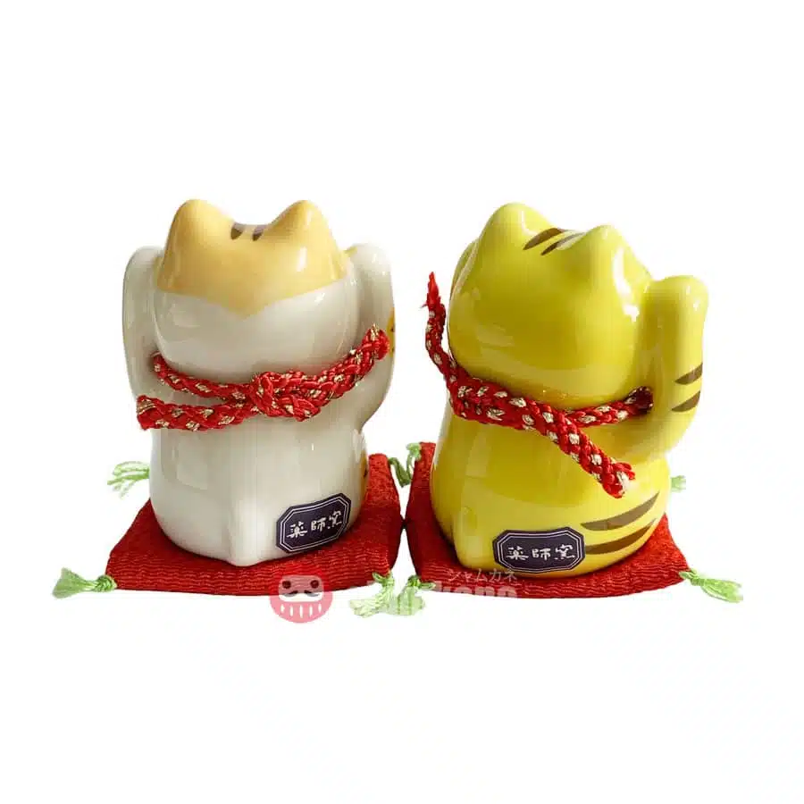 Shiawase แมวกวักนำโชค 7570 ลายเหลือง เครื่องรางญี่ปุ่น - Image 3